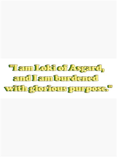 "Loki's Quote from Avengers" Poster by ETHEREAL27 | Redbubble