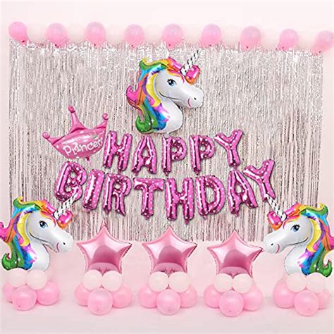 Party Propz Unicorn Birthday Decorations For Girls - 72 Pcs, Unicorn ...