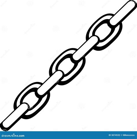 Chain vector illustration stock vector. Image of vector - 3074532