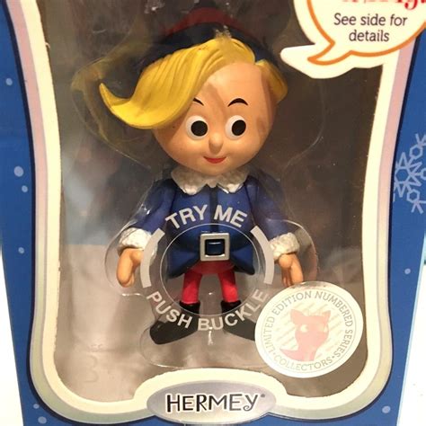 Rudolph the Red-Nosed Reindeer & Hermey Misfits Talk & Sing Christmas Figurines | #1835759842