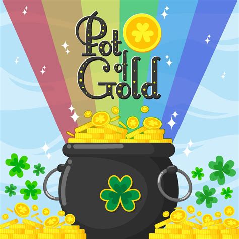 St Patrick's Day Pot of Gold Concept 5361358 Vector Art at Vecteezy