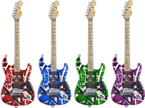 quad stripes | Eddie van halen, Cool electric guitars, Cool guitar