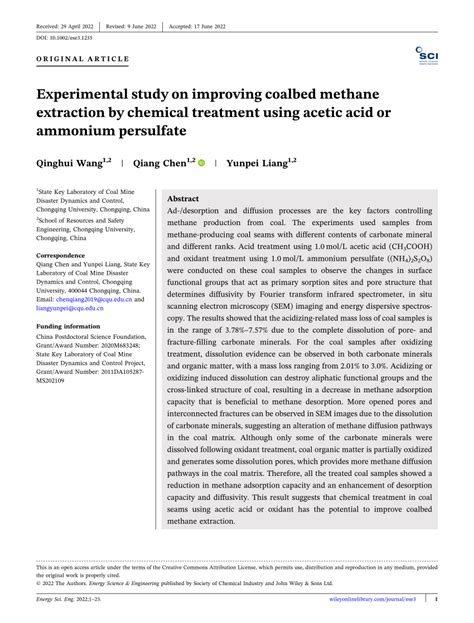 (PDF) Experimental study on improving coalbed methane extraction by ...