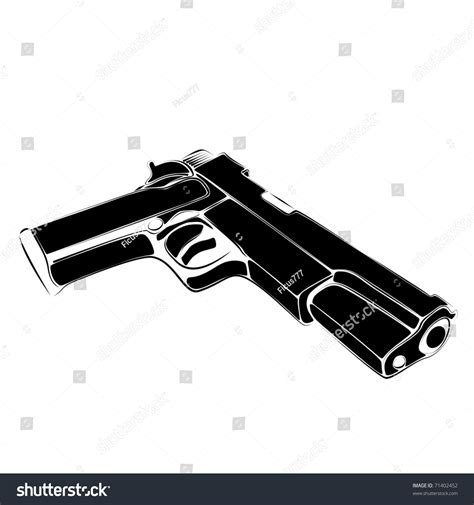 Pistol Vector Stock Vector (Royalty Free) 71402452 | Shutterstock