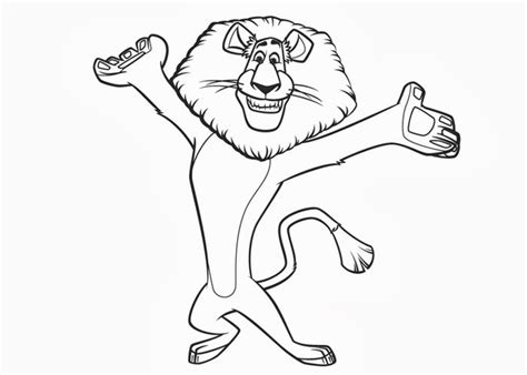 Alex the lion coloring pages | Free Coloring Pages and Coloring Books for Kids