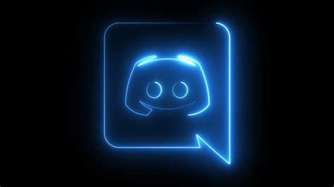 Free Discord logo glowing neon lines Loop Animated Background by Motion ...