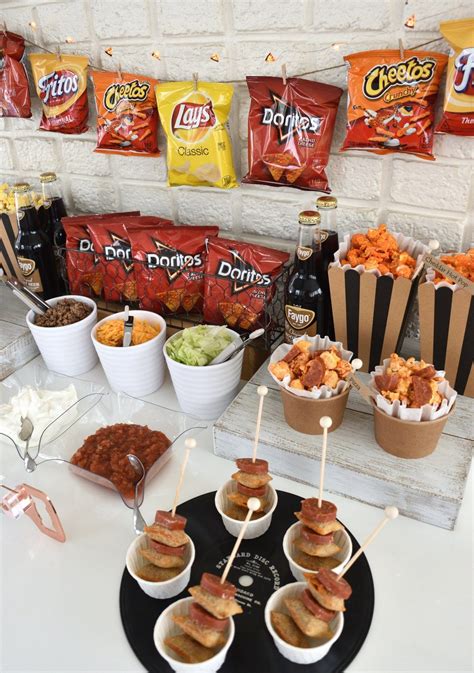 Create a walking taco bar for your next celebration! | Party food bars ...