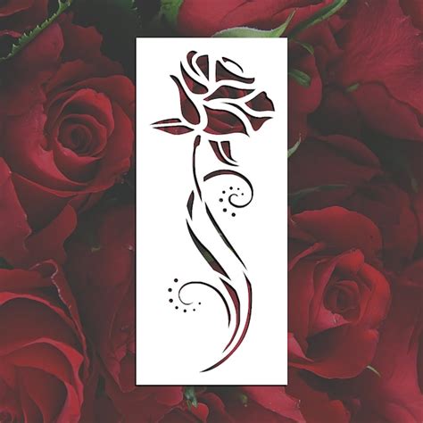 Rose Stencil - Etsy