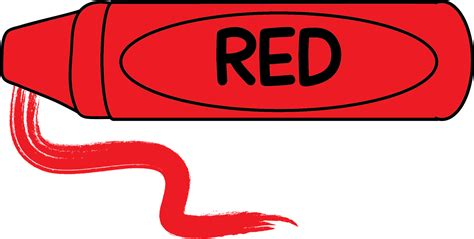 Red Crayon Coloring Page