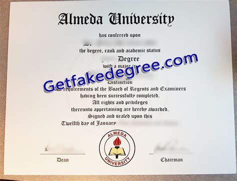 How Much Buy a Fake Almeda University Degree? - Buy Fake High School and University Diplomas ...