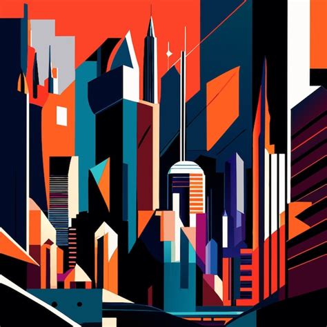 Premium Vector | Abstract city vector illustration