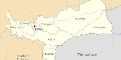 Lusaka Zambia map - Map of lusaka Zambia (Eastern Africa - Africa)