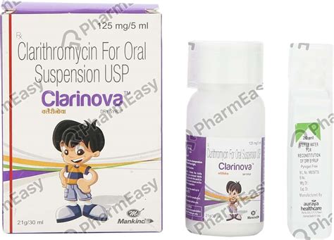 Clarinova 125 MG/5ML Dry Syrup (30): Uses, Side Effects, Price & Dosage ...