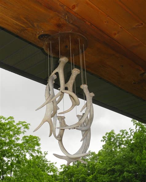 Repurposed In Iowa: Whitetail Deer Shed Antler Wind Chime Great For Rustic Outdoor Cabin Decor ...