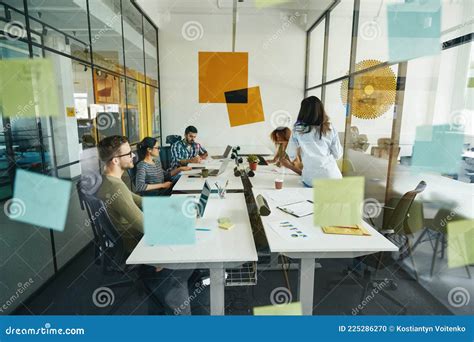 Hard-working Young People Working at Modern Office Stock Photo - Image ...