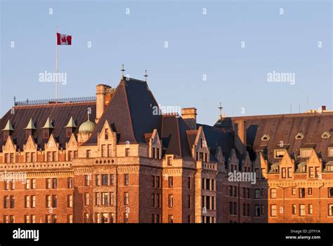 The Empress Hotel in Victoria, built between 1904 and 1908, a National ...