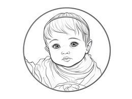 Printable Baby Girl Coloring Sheet - Coloring Page