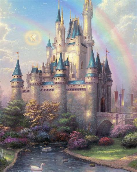 Caption this 💫🏰🌈 . . . Stunning Cinderella' s castle illustration by ...