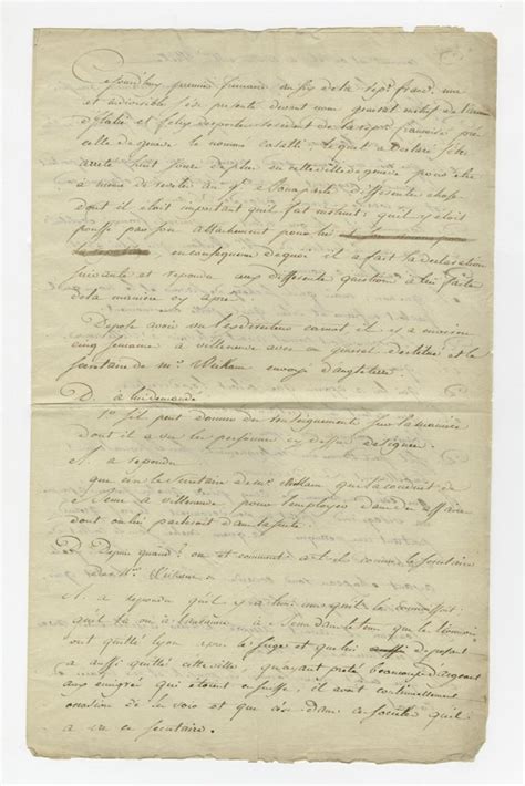 Lot - 1797 Napoleon Bonaparte assassination attempt transcript