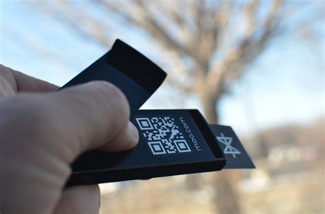 QR Code Sticker | Custom QR Code Sticker on Moo MiniCard Hol… | Flickr