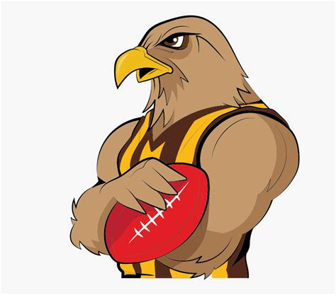 Afl Pre Season - Hawthorn Football Club Cartoon , Free Transparent Clipart - ClipartKey