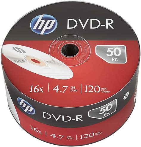 Boite de 50 DVD-R 16x HP - Fourniture bureau Tanger, Maroc | Alhorria