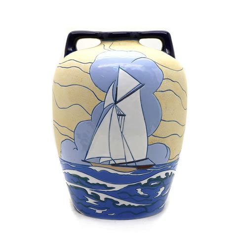 An Art Deco Imperial Amphora 'Regate' stoneware vase | Barnebys