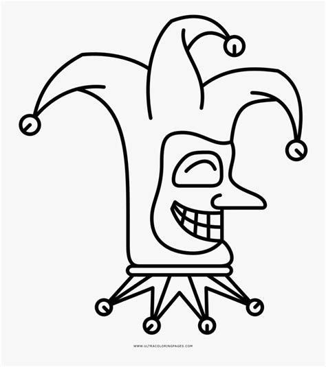 Jester Coloring Page - Jester Drawing Easy , Free Transparent Clipart ...