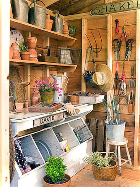 Nice 53 Smart Garden Shed Organization Ideas