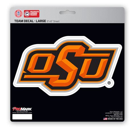 8" NCAA Oklahoma State University Large Decal Sticker | Christmas Central