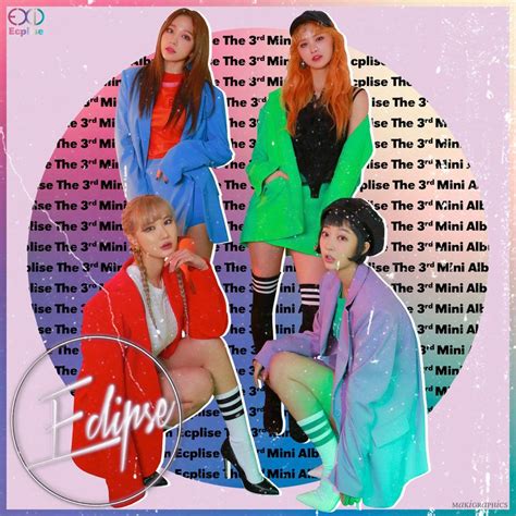 EXID - The Fourth Mini Album : Eclipse by makigraphics | Kpop album covers, Retro kpop, Mini albums