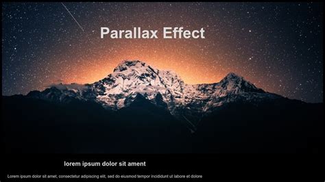 Parallax Effect Exercise