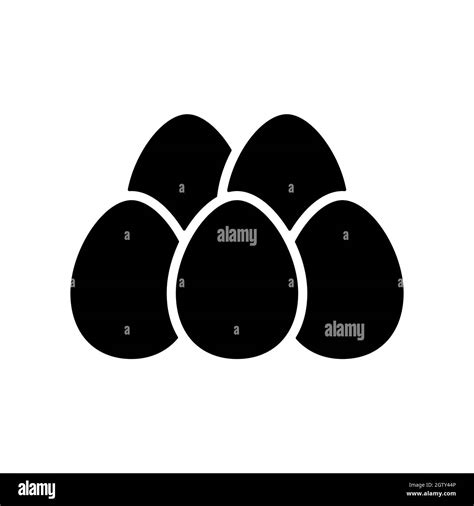 Chicken eggs vector flat glyph icon. Farm animal sign Stock Vector Image & Art - Alamy