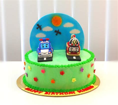 Robocar Poli Theme Cake - Decorated Cake by Shilpa Kerkar - CakesDecor