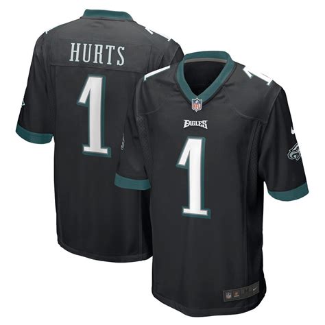 Men’s Philadelphia Eagles Jalen Hurts Nike Black Alternate Game Jersey – KczSport