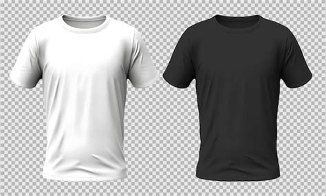 Isolated White and Black T-shirt Front View - Free PSD Template | IMGPANDA - A Free Resources ...