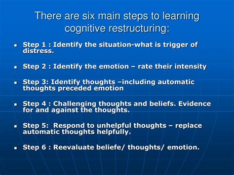 PPT - Cognitive Restructuring PowerPoint Presentation, free download - ID:753411