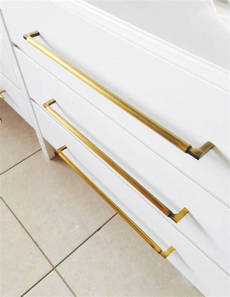18 Brass Drawer Pull Aria Cabinet Pull. | Etsy | Diy dresser, Bar cabinet furniture, Ikea ivar ...