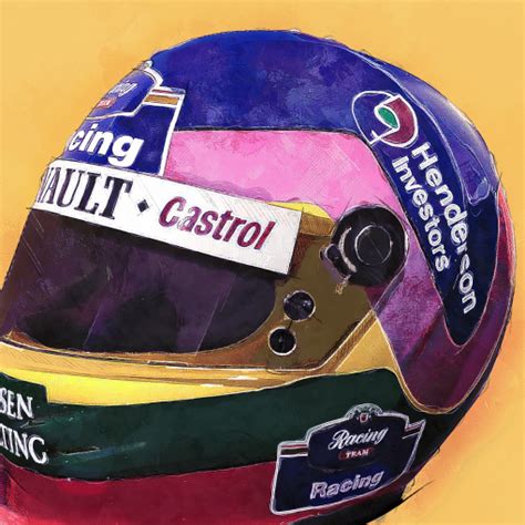 Jacques Villeneuve F1 Helmet Art | RacePrints