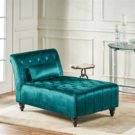 Rafaela Tufted New Velvet Chaise Lounge – GDF Studio