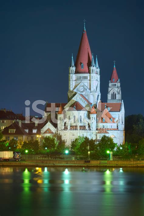 Church And Danube River In Vienna Stock Photo | Royalty-Free | FreeImages