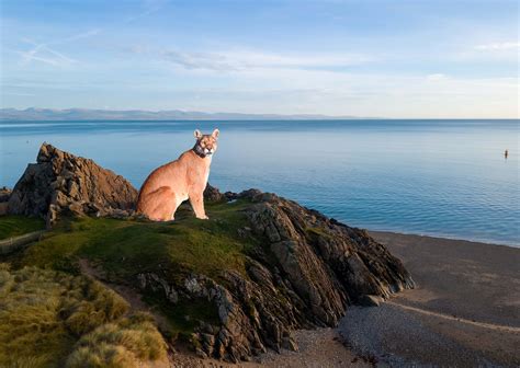 SIGHTING: Dad leaves BBQ on Pwllheli beach when 'puma' appears - Puma Watch