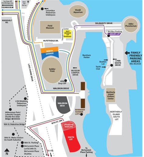 Find parking options near Soldier Field in Chicago 2024