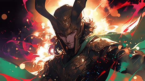 Marvel Loki Fire Desktop Wallpaper - Loki Wallpaper for Desktop 4K