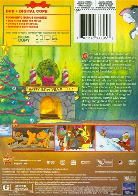 Winnie The Pooh: A Very Merry Pooh Year - 2013 Special Edition (DVD + Digital Copy) (DVD 2002 ...