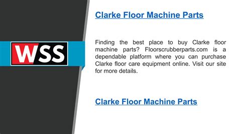 Clarke Floor Machine Parts | Floorscrubberparts.com by Wisconsin Scrub ...