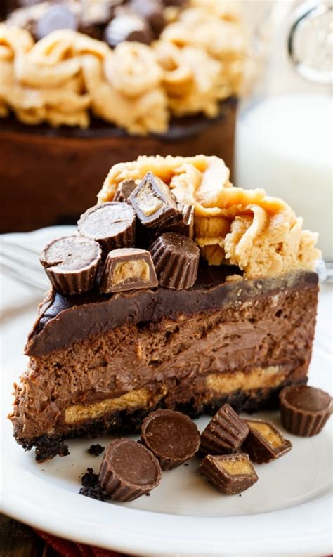 Chocolate Peanut Butter Cup Cheesecake - Spicy Southern Kitchen