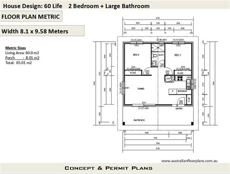 2 Bedroom House Plan 700 Sq. Feet or 65 M2 2 Small Home - Etsy