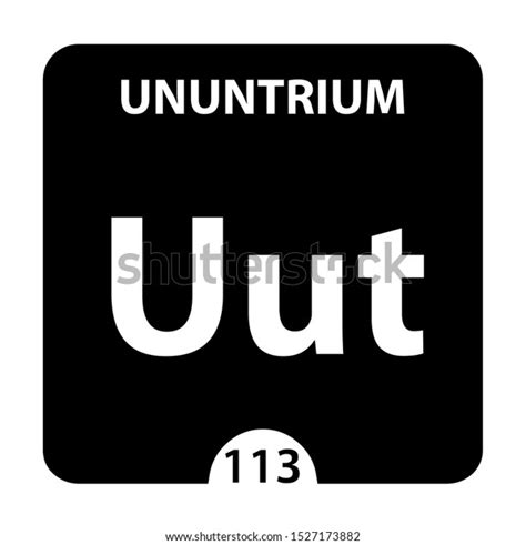 Ununtrium Symbol Sign Ununtrium Atomic Number Stock Illustration 1527173882 | Shutterstock