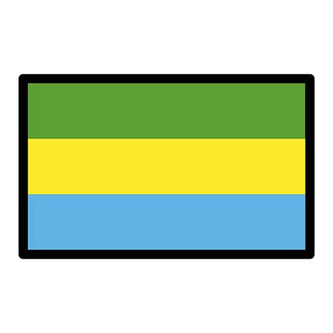 Gabon flag emoji clipart. Free download transparent .PNG | Creazilla